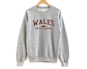 Wales United Kingdom Sweatshirt Unisex  Wales Crewneck