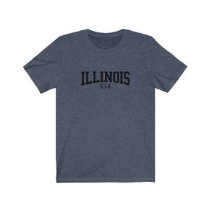 Illinois T-Shirt Retro Styled Unisex Illinois USA Shirt