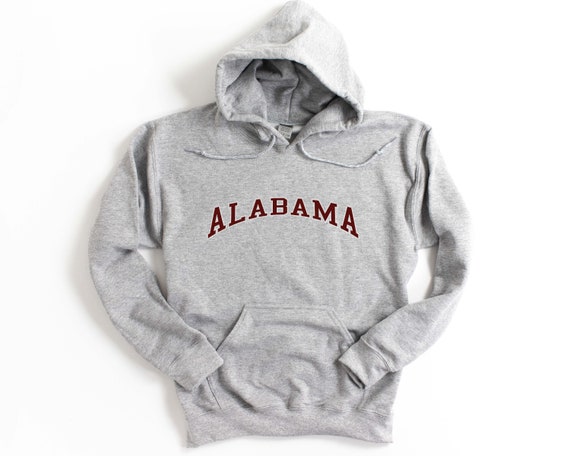 Alabama Hooded Sweatshirt Unisex Alabama Hoodie Etsy Ireland