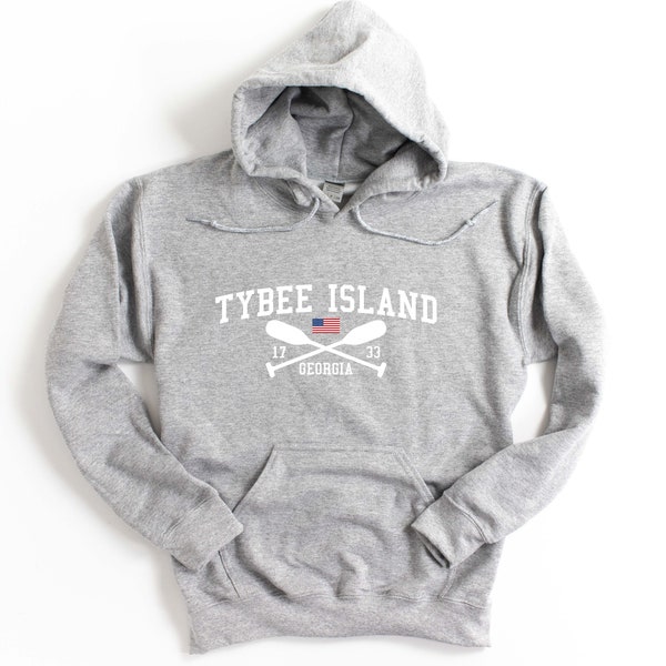 Tybee Island Georgia Hooded Sweatshirt Unisex Tybee Island Hoodie