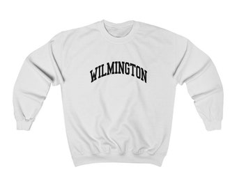 Wilmington Delaware Unisex Sweatshirt Collegiate Delaware Crewneck