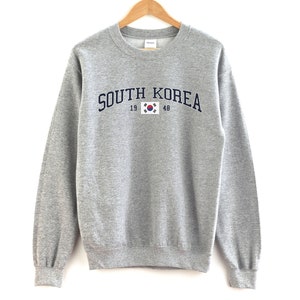 South Korea Sweatshirt Unisex South Korea Pullover Crewneck