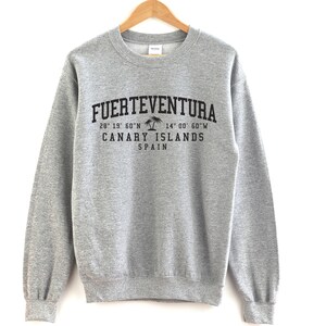Fuerteventura Canary Islands Spain Crewneck Sweatshirt Fuerteventura Crewneck