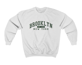 Brooklyn New York Sweatshirt Unisex  Brooklyn Crewneck