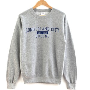 Long Island City Queens New York Crewneck Sweatshirt Long Island City Crewneck
