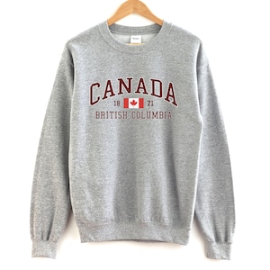 Canada British Columbia Sweatshirt Unisex British Columbia Crewneck
