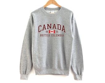 Canada British Columbia Sweatshirt Unisex British Columbia Crewneck