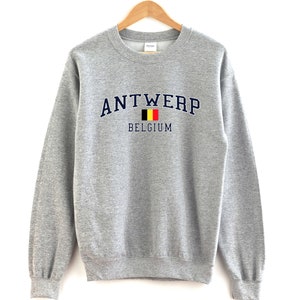 Antwerp Belgium Sweatshirt Unisex  Antwerp Crewneck