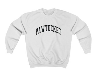 Pawtucket Rhode Island Collegiate Style Crewneck Sweatshirt Pawtucket Unisex Pullover