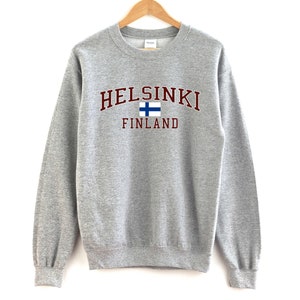 Helsinki Finland Sweatshirt Unisex  Helsinki Crewneck