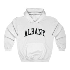 Albany New York Sweatshirt Unisex Albany Collegiate Style Hoodie