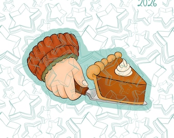 Pumpkin Pie Slice Cookie Cutter STL and Images (Digital download) | Thanksgiving