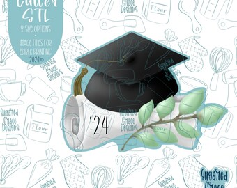 Graduation Cap Cookie Cutter STL with PNG Images (Digital Download)