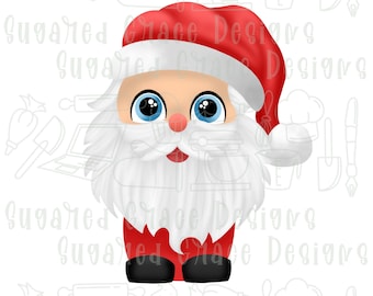 Santa clause cookie cutter stl file for 3D printing