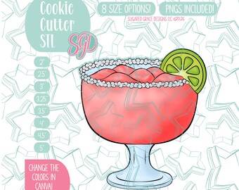 Margarita Cookie Cutter  STL and Images (Digital download)