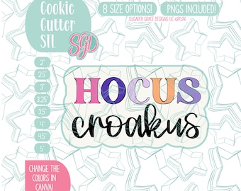 Hocus Croakus Cookie Cutter Plaque STL and Images (Digital download)