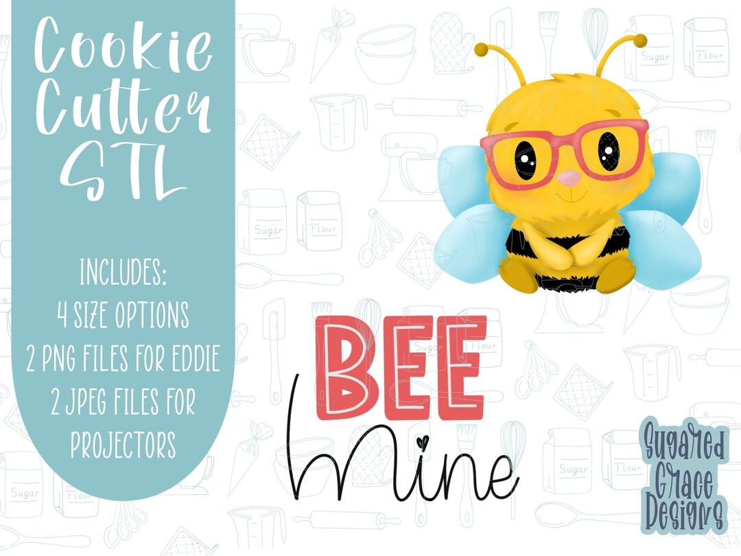 Bee Mine Cookie Cutter STL, Valentine's Day Pun (digital Download) - Etsy