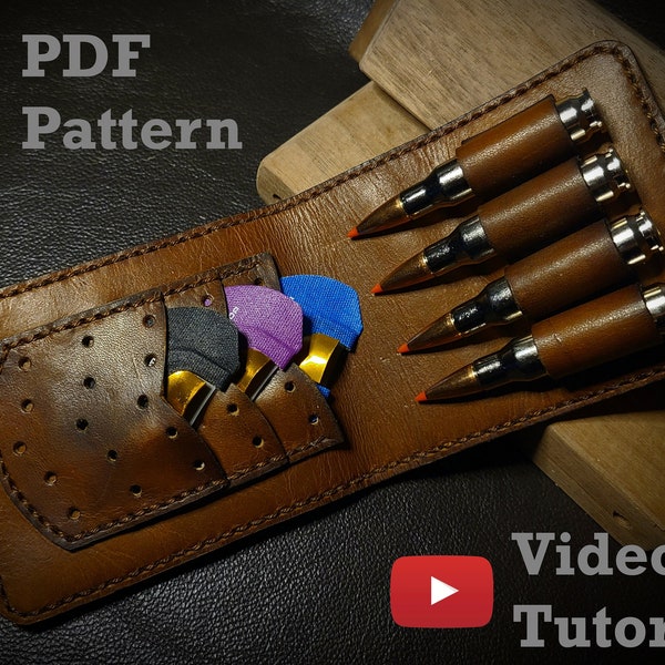 Hunter's Clip Diaphragm Call Case DIY Leather Pattern with Video Tutorial