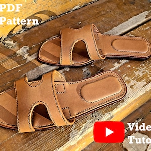 Sandal Pattern | Leather PDF Download with DIY Video Tutorial