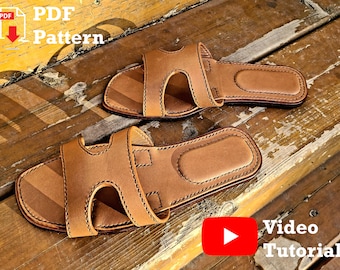 Sandal Pattern | Leather PDF Download with DIY Video Tutorial