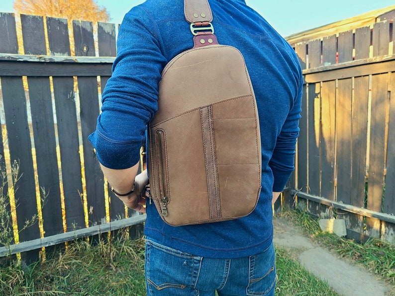 Pattern Leather Sling Bag DIY Leather Pattern PDF Tutorial Etsy Canada