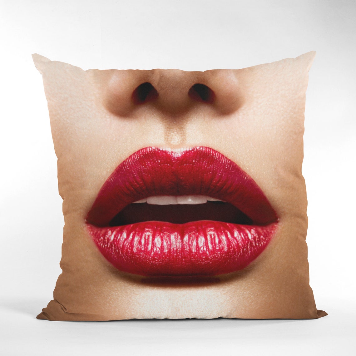 Sexy Lips Cushion Seductive Red Lips Pillow Etsy