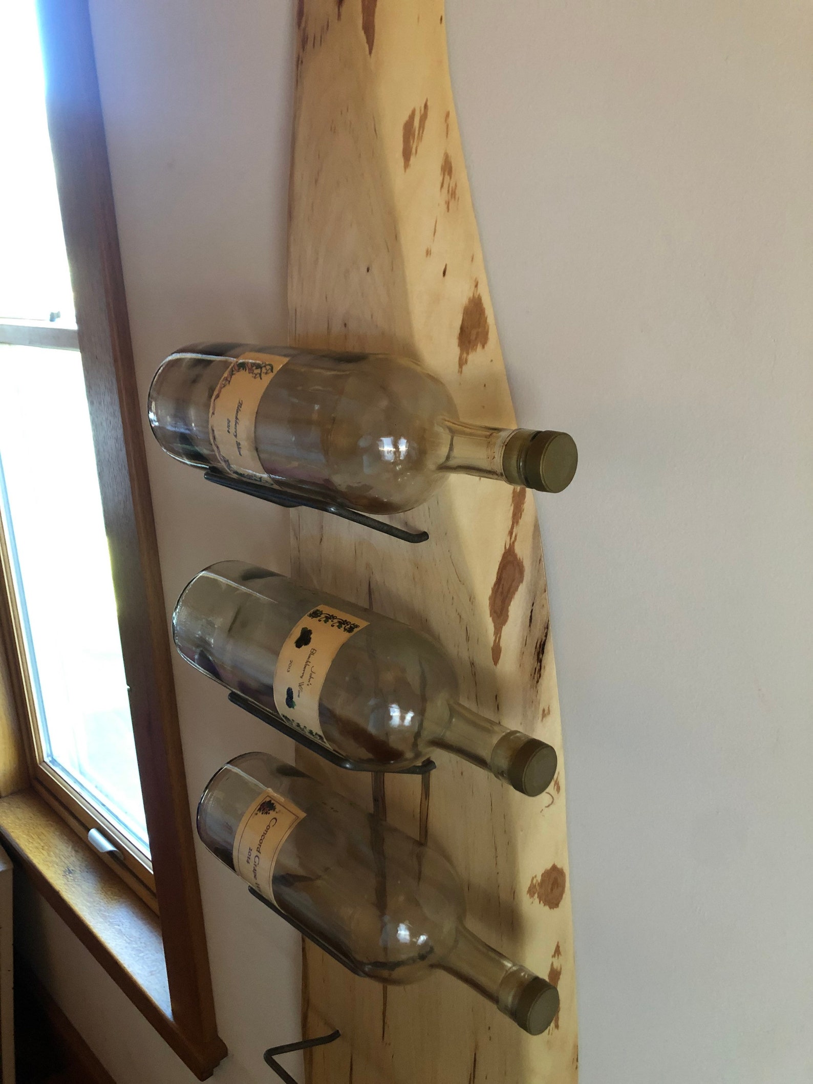 Live Edge Wine Rack Etsy