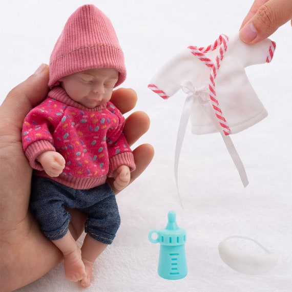 10 inch Mini Reborn Baby Doll Soft Silicone Full Vinyl Realistic Newborn Girl 