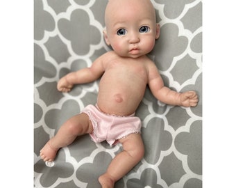 Reborn Baby Doll 10 Inch Silicone Baby Doll Mini Reborn Baby Doll Realistic Full Silicon Body Newborn Girl Boy Doll Hand Made