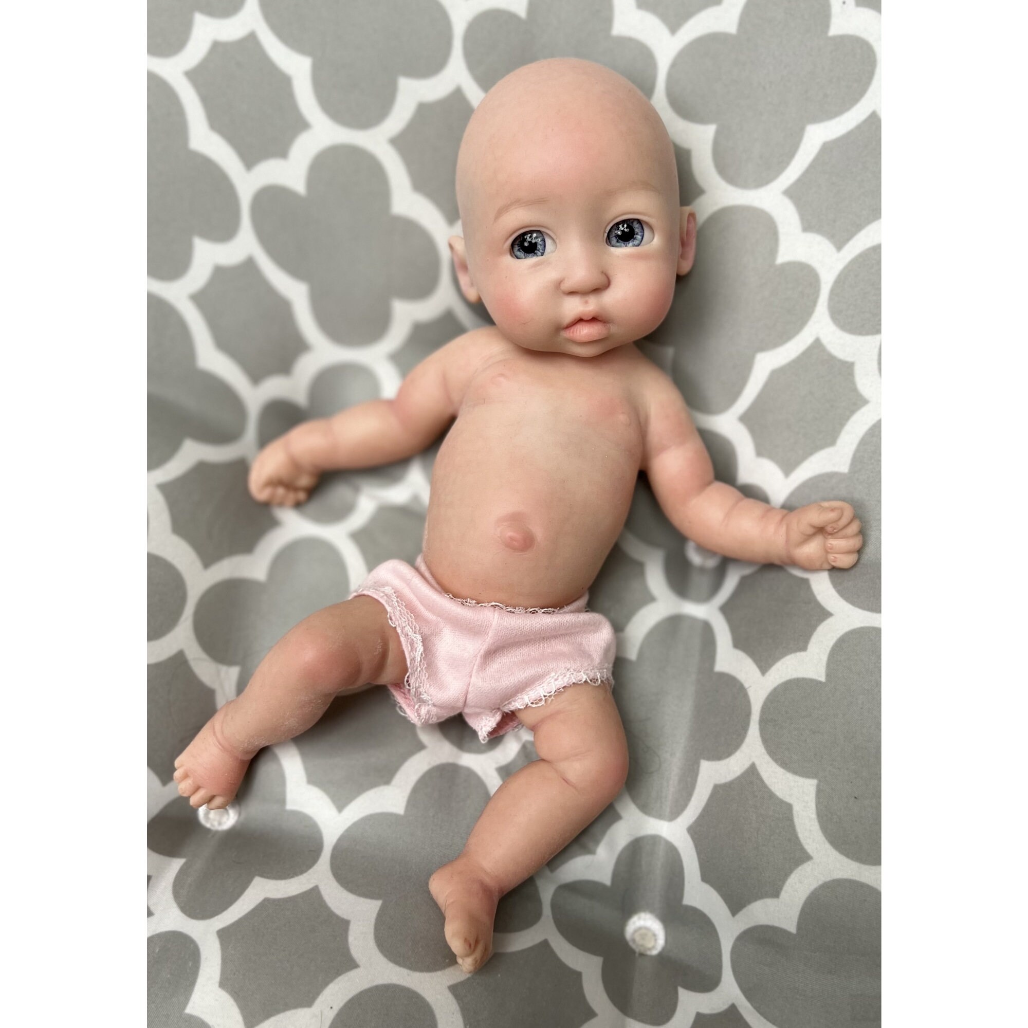 Bebé Reborn Silicona, Hecho a Mano 18 Pulgadas Bebé Reborn Silicona Lavable  Baby Doll Silicona Suave Cuerpo Completo, Que Parece Real para Niñas y