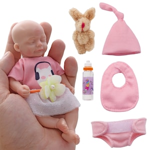 Muñeca de bebé con accesorios, muñeca de bebé de 12 pulgadas para niños  pequeños, conjunto de alimentación con bolsa de pañales realista, botellas