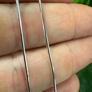 Italian Sterling Silver 1mm 8-Sided Diamond-Cut Snake Chain Necklace Solid 925