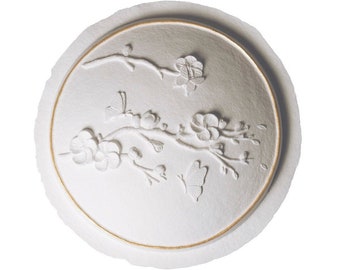Biodegradable Urn for Human Ashes / Water Burial Urn / Urn for Cremation / Biodegradable Cremation Urn / Orchard Butterfly W-306