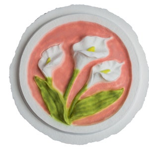 Biodegradable Urn for Human Ashes / Water Burial Urn / Urn for Cremation / Biodegradable Cremation Urn / Calla Lily W-303