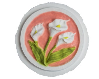Biodegradable Urn for Human Ashes / Water Burial Urn / Urn for Cremation / Biodegradable Cremation Urn / Calla Lily W-303