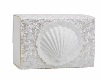 Biodegradable Urn Box, Urn Box for Human Ashes, Water or Earth Burial Urn, Urn for Cremation, Biodegradable Cremation Urn, Large Shell Box
