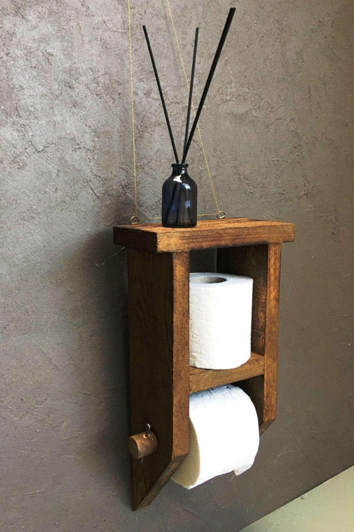 Porta Rotolo Nero Porta Rotolo Carta Igienica In Acciaio Inox - Nero, Con Installazione A Parete Portarotolo Bagno - Foto 10