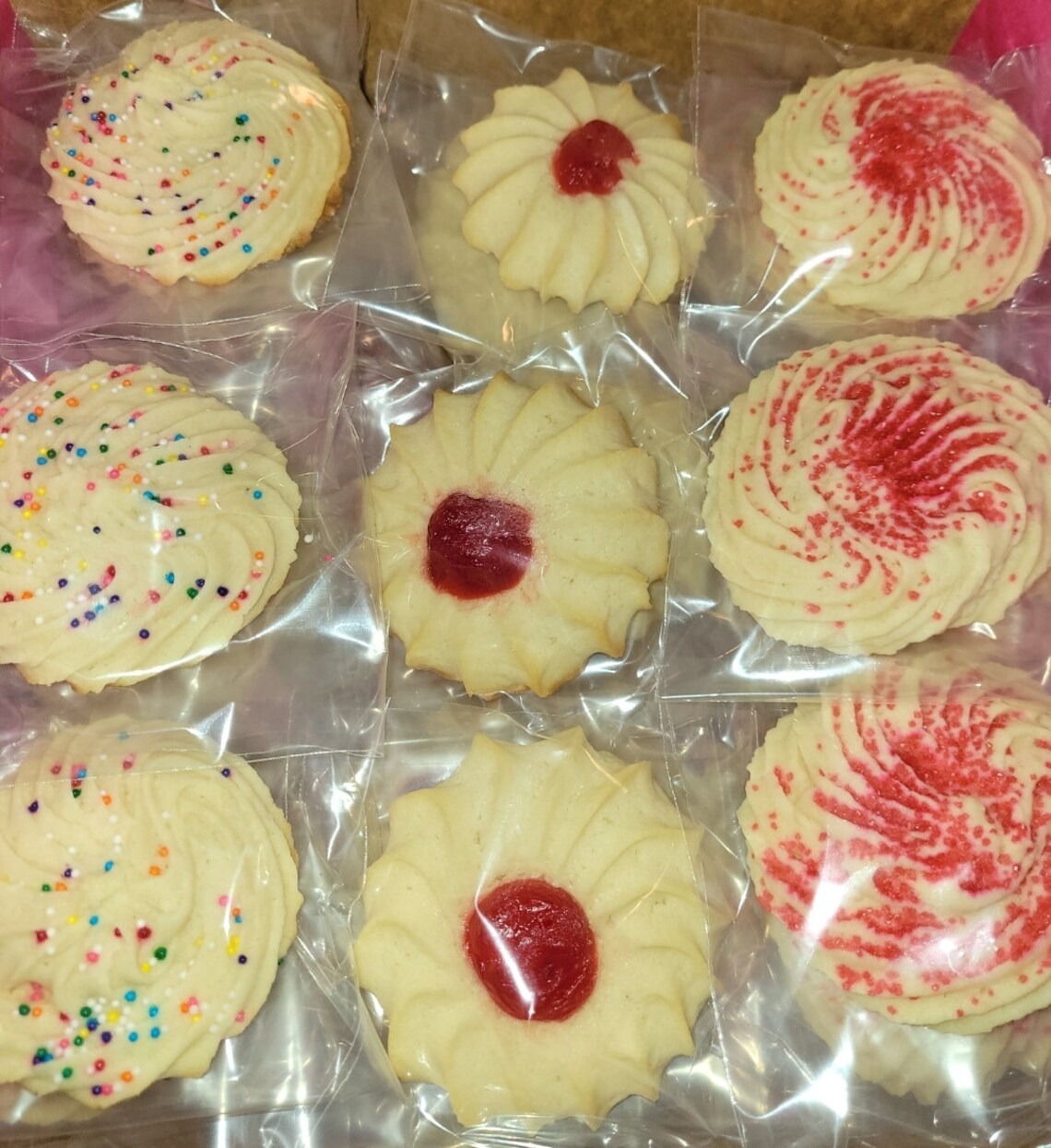 Fresh Baked Butter Cookies Butter Cookies Sprinkles Etsy