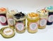 Cake-In-A-Jar 8oz., Red Velvet, Chocolate, Cheesecake, Strawberry, Buttercream, Desert 
