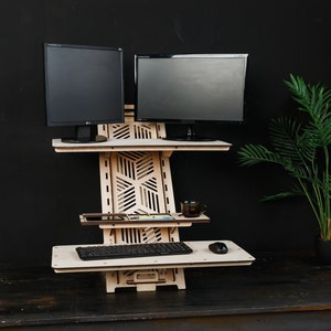 Standing desk converter - Laptop stand desk - monitor stand - Home office - Adjustable desk - Valentine&#39;s Day