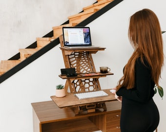 Supporto per laptop in piedi Scrivania in piedi Postazione di