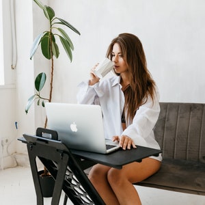 Adjustable desk stand, Standing desk converter, Scaffolding Desk, portable desk, work station, Laptop stand, Modern desk
