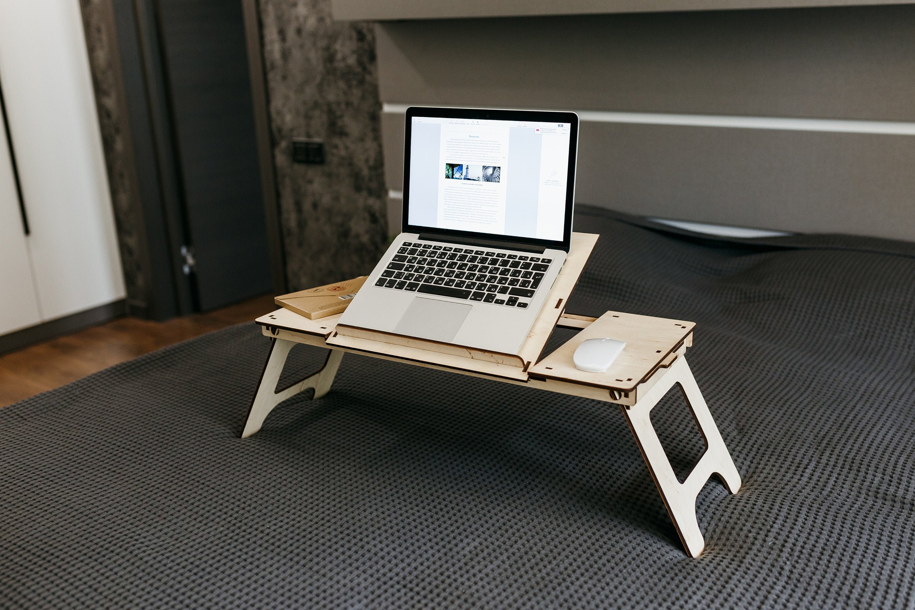 Laptop Table Notebook Table Wood Lap Desk Foldable Laptop Stand