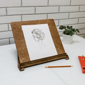 Caballete de dibujo, Caballete de madera, Caballete de regazo portátil, Mesa de escritura de madera, Mesa de dibujo, Tablero de dibujo, Pintura de escritorio