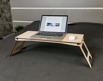 Lap desk, Bed tray, Wooden Portable Table, Work station, Laptop tray, Work from home, Lapdesk, Home Office