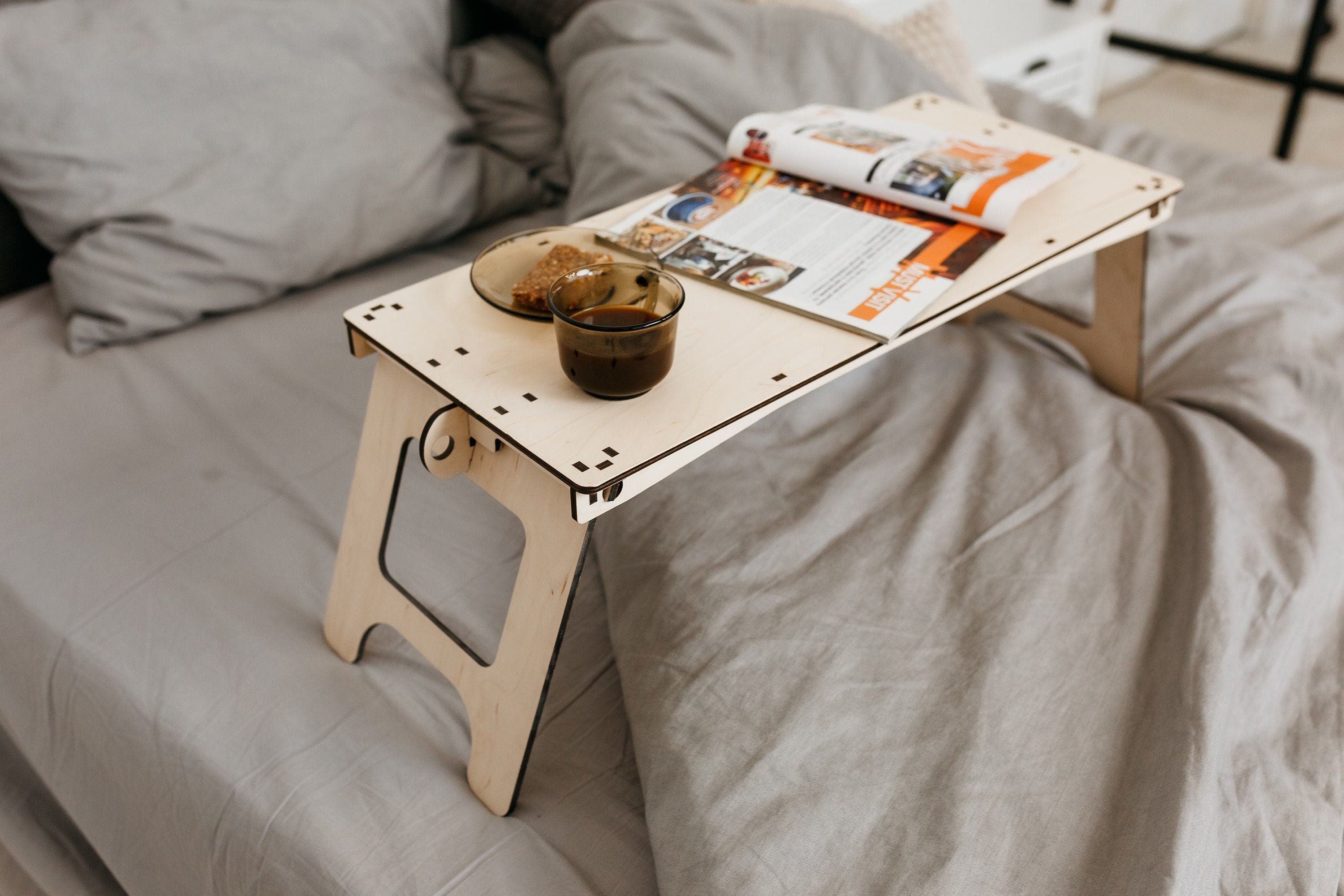 Faltbarer Laptoptisch Für Bett & Sofa – Aluminiumlegierung, Klappbar, Mit Stauraum, Bis 30 Kg Belastbar