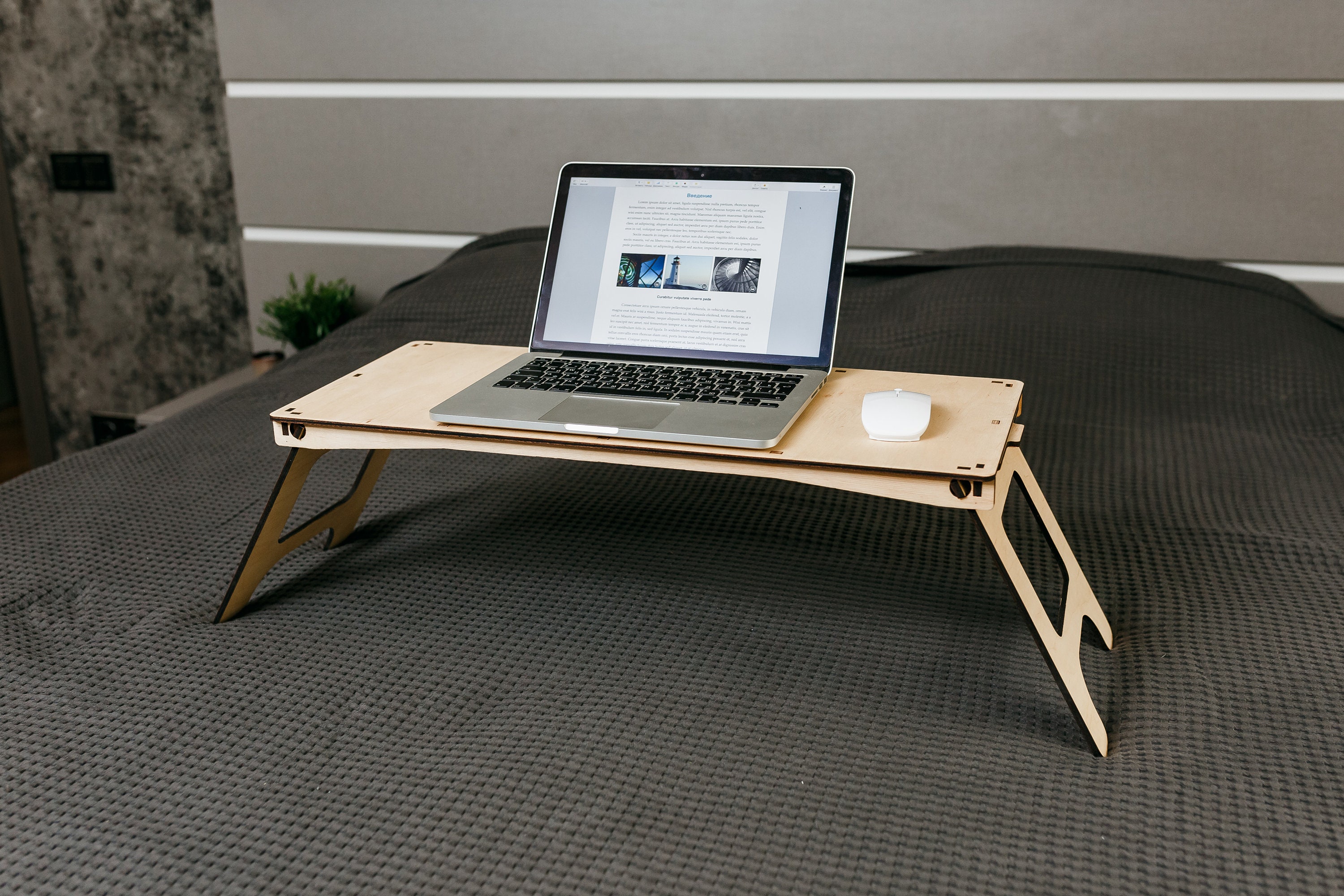 Lap Desk, Bed Tray, Wooden Portable Table, Work Station, Laptop Tray, Work  From Home, Lapdesk, Home Office 