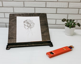 Drawing board, Drawing table, Wooden Drawing board, Table easel, Writing Table, Sketching Board, Desktop Painting