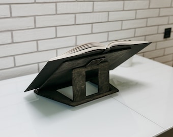 Book Stand, Adjustable Book Stand, Wooden iPad holder, Drawing board, Table easel, Recipe book stand, Cookbook holder