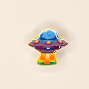 Colorful UFO Stud Earring